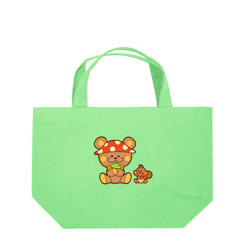 レタ(LETA)のぬいクマちゃんのキノコがり Lunch Tote Bag