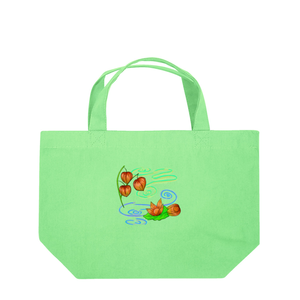 Lily bird（リリーバード）の枝つきホオズキ 水紋（和柄）その2 Lunch Tote Bag