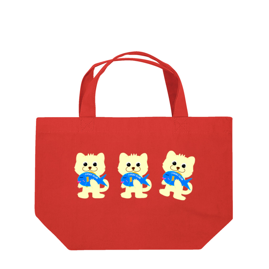 LUCKY CLUBのお魚見つけたラッキーちゃん Lunch Tote Bag