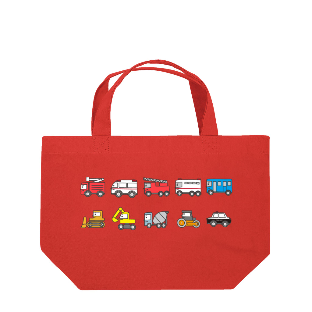 uudonuudonの顔つき働く車10 Lunch Tote Bag