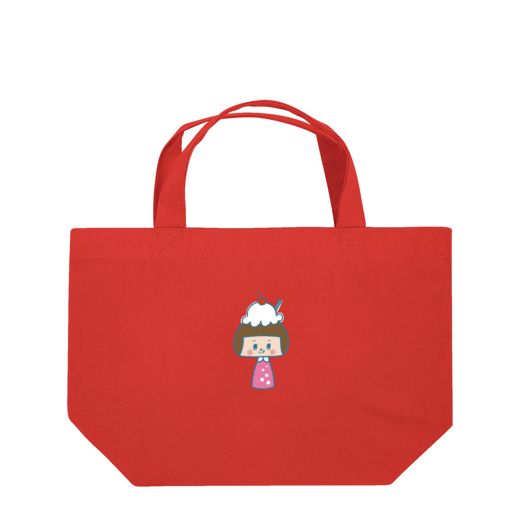 コケシ雑貨のmiu.laboのいちごクリームソーダちゃん Lunch Tote Bag