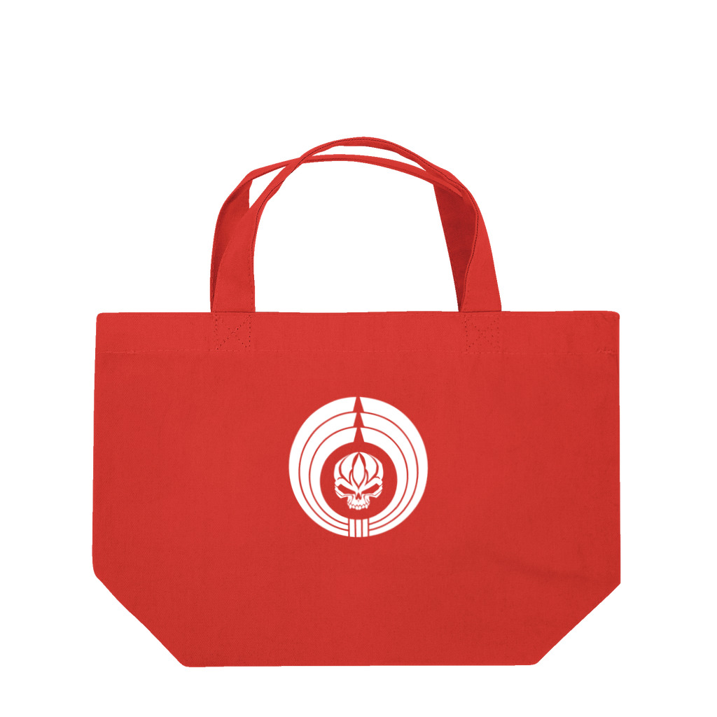Ａ’ｚｗｏｒｋＳの熨斗輪に髑髏 白（オリジナル家紋シリーズ） Lunch Tote Bag