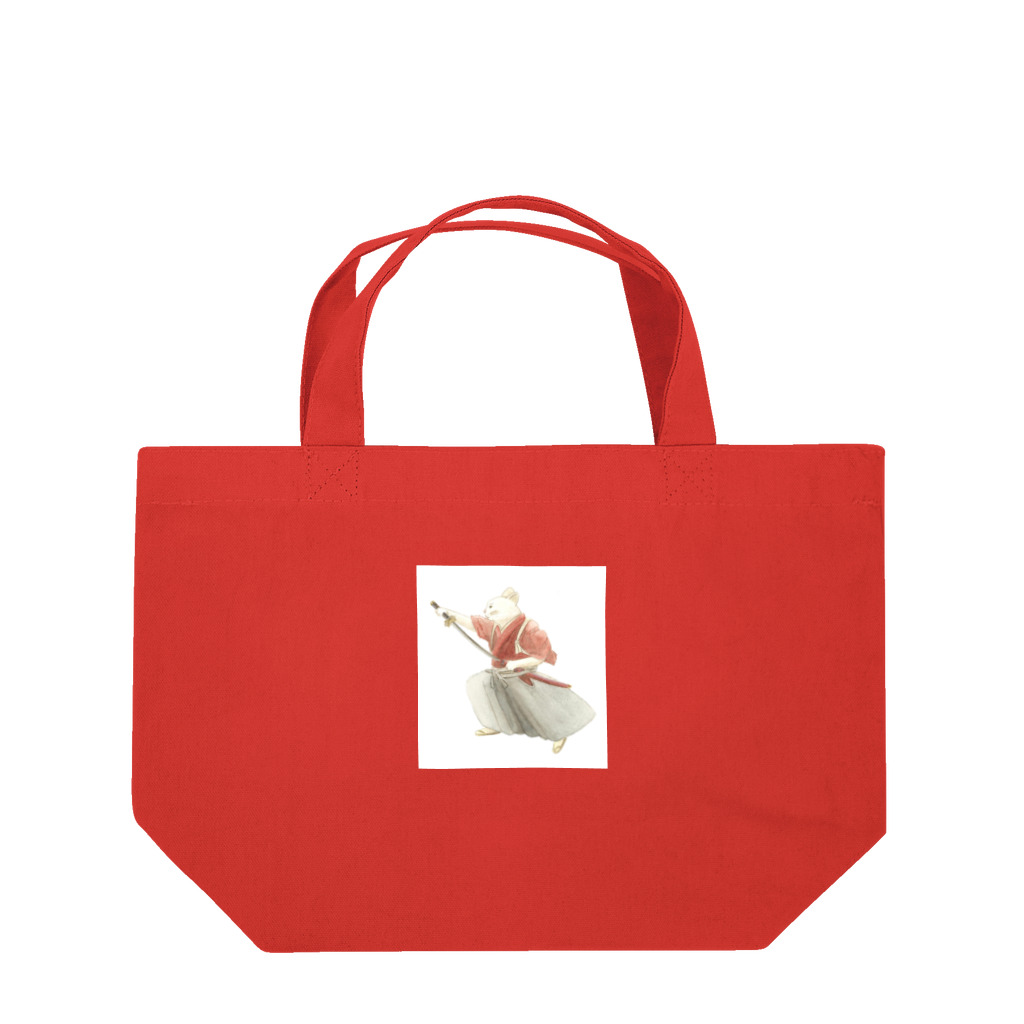 Amiの赤侍猫 Lunch Tote Bag