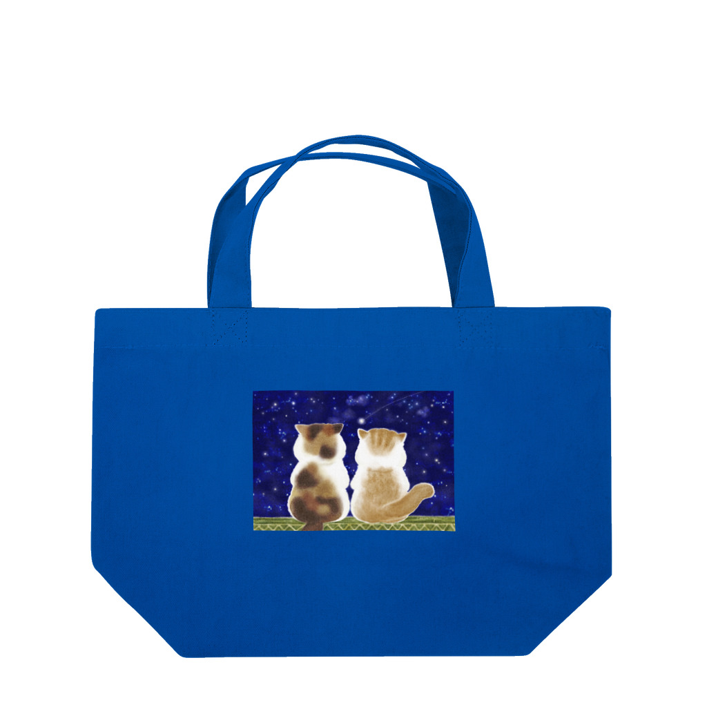 coeur.yu（クードットユー）の猫と星空 Lunch Tote Bag