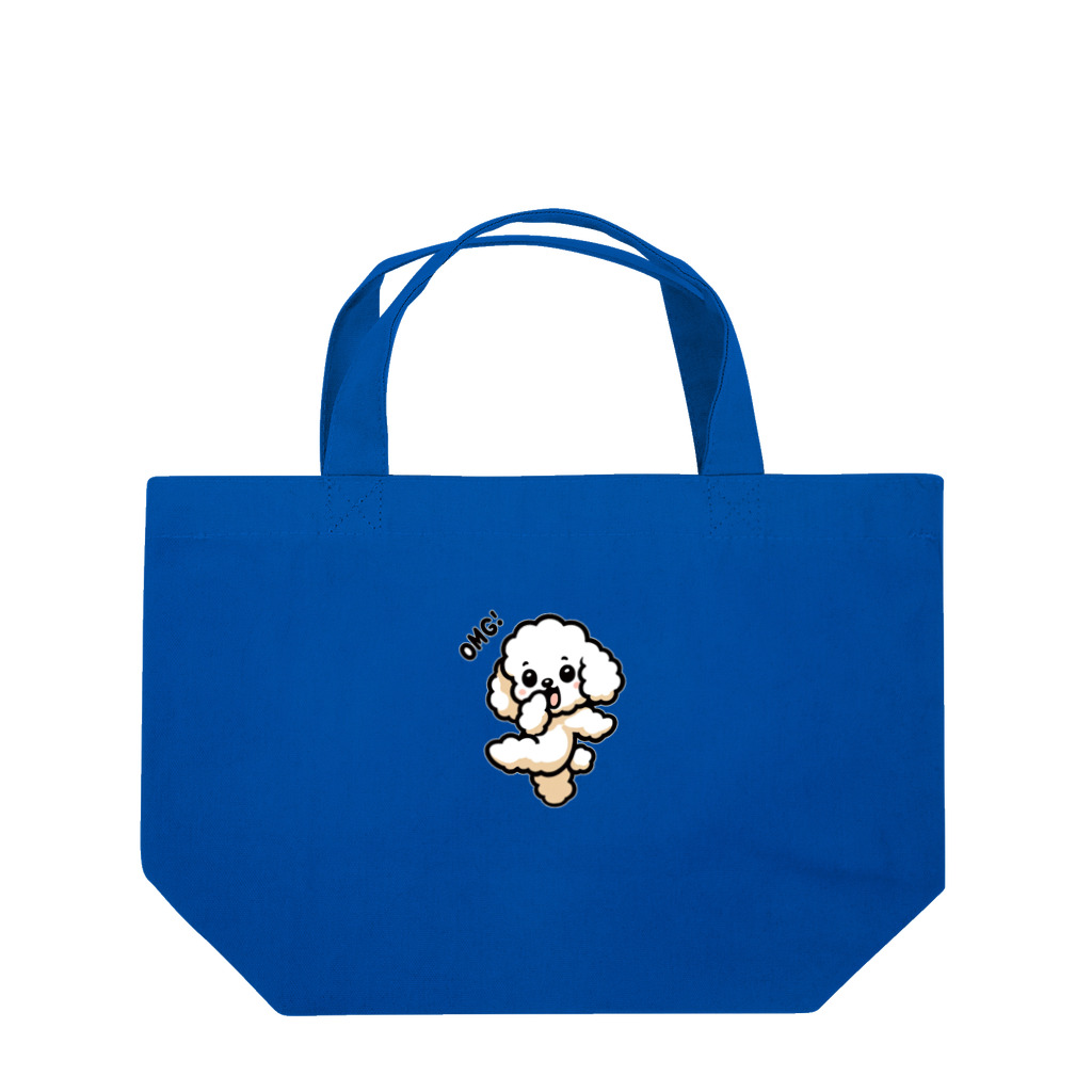 OMG DOG 【オーマイガ ドッグ】のOMG DOG オーマイガ！トイプードルのぷぷる (ダークカラー) Lunch Tote Bag