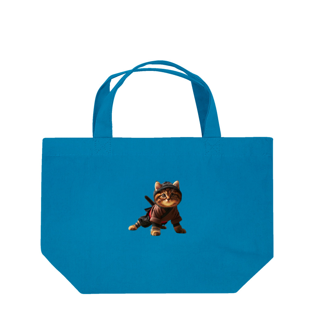 ネコネコ笑店 -Cat Goods Store-の忍法ねこ丸No5 Lunch Tote Bag