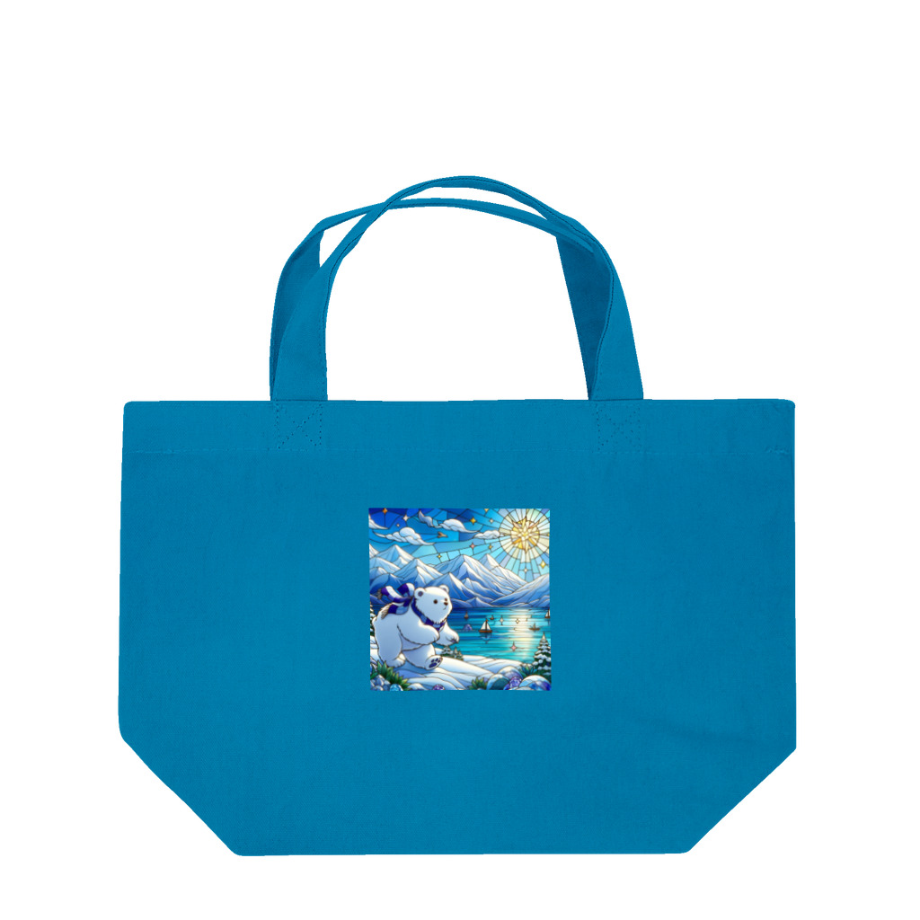 ほかほかしろくまのあったかざっかやのしろくまの休暇 Lunch Tote Bag