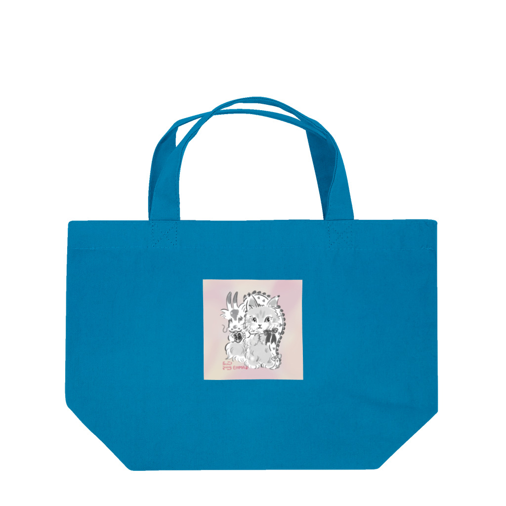 猫のきぬくんのお店の干支EMMA Lunch Tote Bag