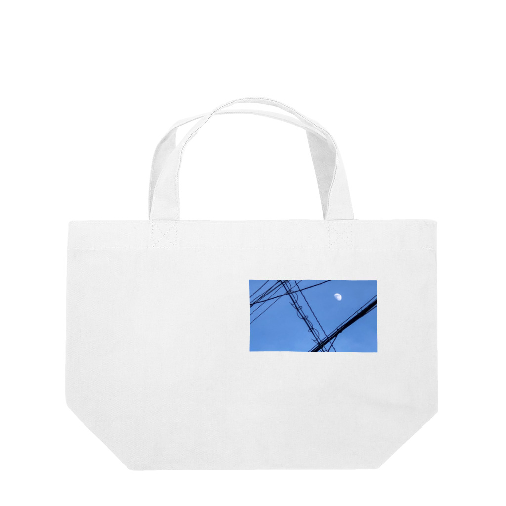 bowieの電線と下弦の月 Lunch Tote Bag