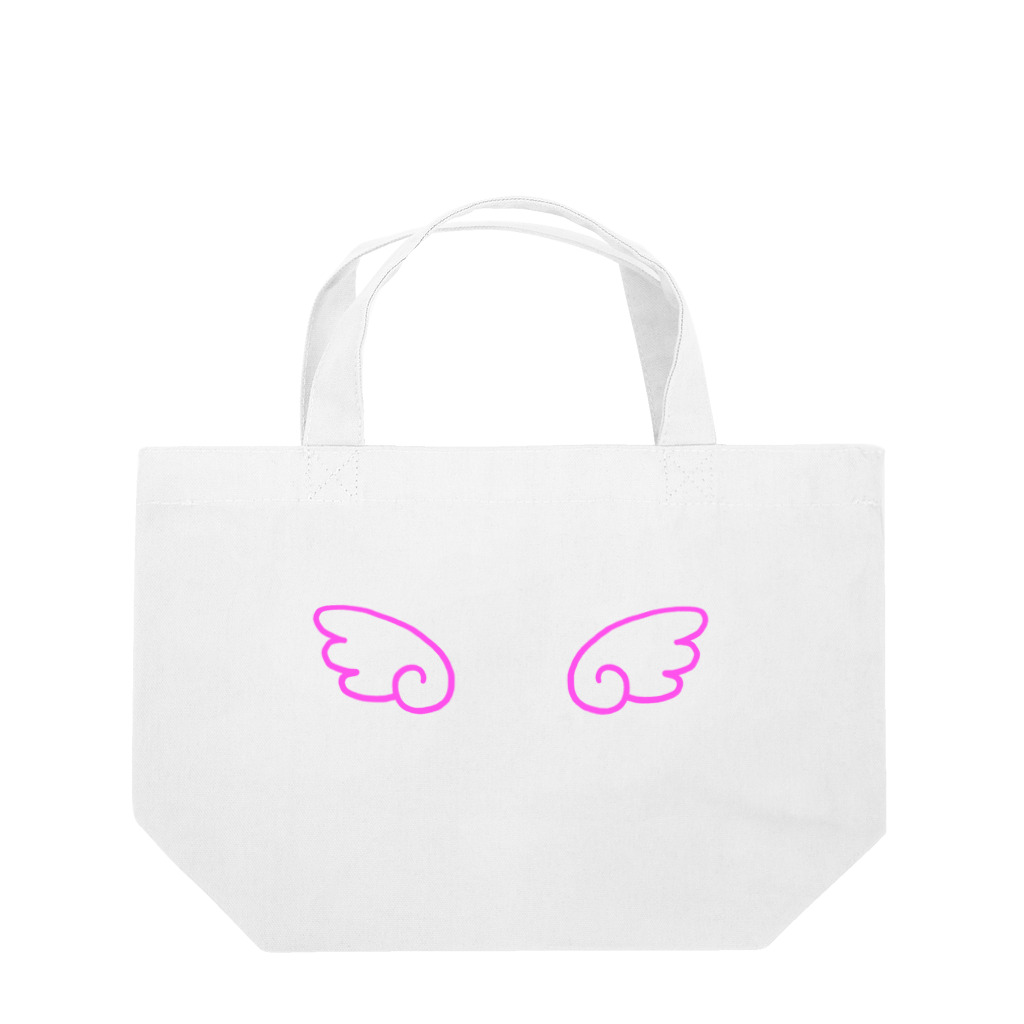 はぬの天使の羽（濃いピンク） Lunch Tote Bag