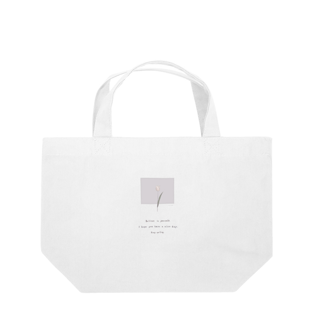 rilybiiのPeach Tulip × lavender blueberry milk tea Lunch Tote Bag