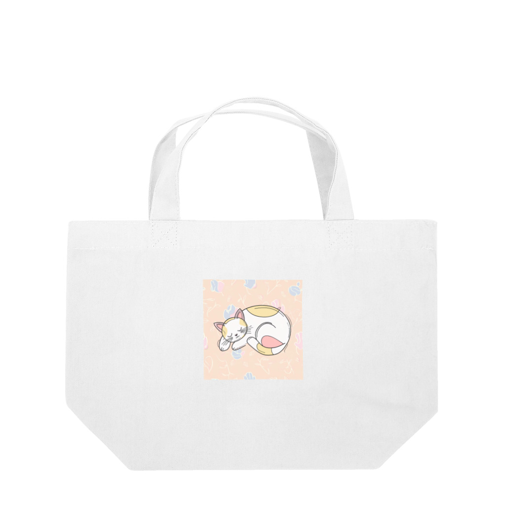 癒しの部屋🐾໒꒱のお昼寝ニャンコ🐱 Lunch Tote Bag