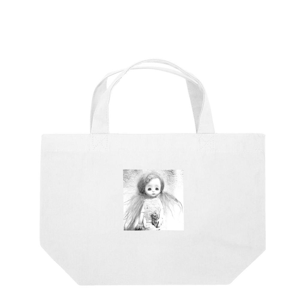 センジュちゃんのモノクロセンジュちゃん Lunch Tote Bag