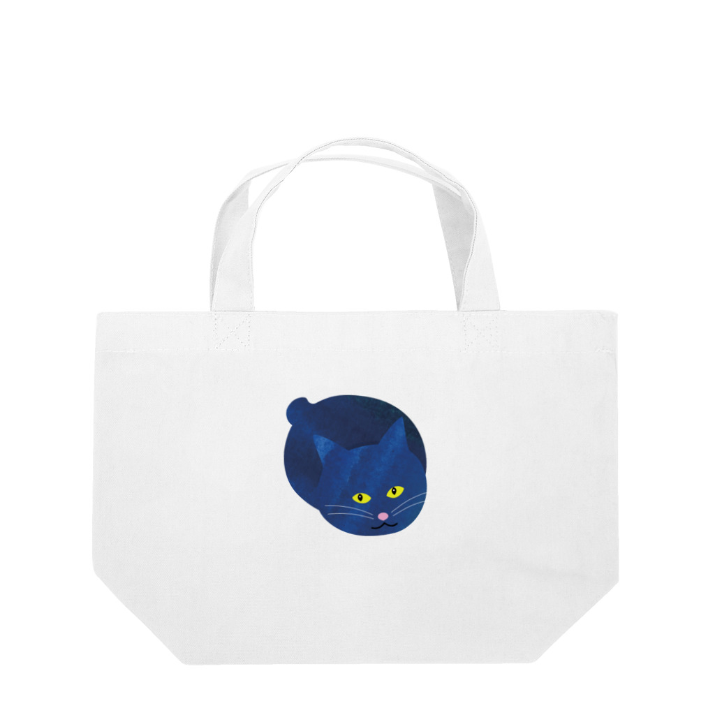B-catの青い猫シリーズ_まるまる猫 Lunch Tote Bag