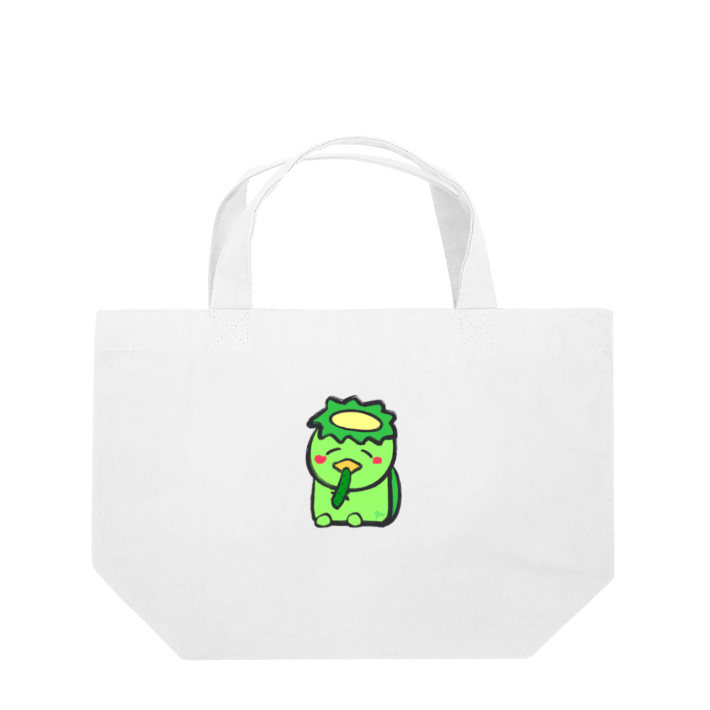 筆文字アートnana*グッズのきゅうり大好きカッパくん Lunch Tote Bag