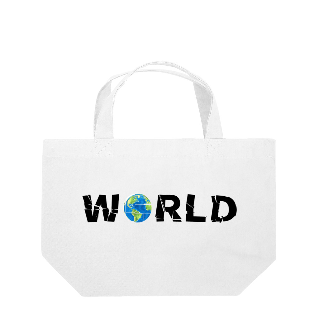 Ａ’ｚｗｏｒｋＳのWORLD(英字＋１シリーズ) Lunch Tote Bag