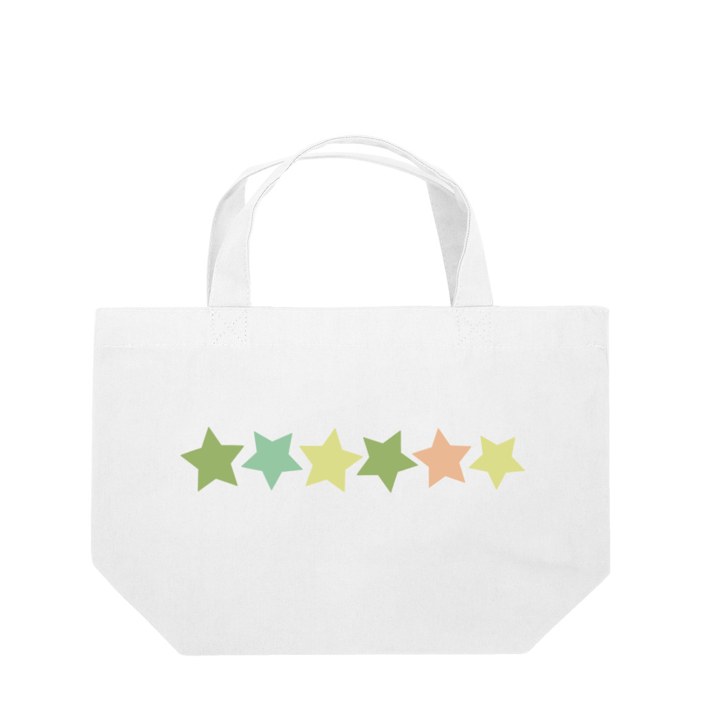 つきしょっぷのくすみカラーの星 Lunch Tote Bag