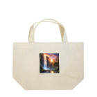 vectoの夕日と滝 Lunch Tote Bag