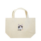 れいにゃん堂&れいにゃあ～と😺のチョークアートの白黒ハチワレ猫推し😸 Lunch Tote Bag
