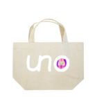 unoのUNOロゴ×ドットビキニヒップ Lunch Tote Bag