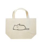 外側ゆーこのあ〜〜〜(猫)。 Lunch Tote Bag