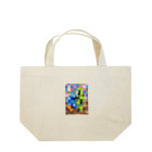 rituhouのカラフルグリッド・コレクション Lunch Tote Bag