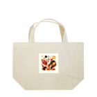 抽象画の世界の秋の落ち葉の抽象画 Lunch Tote Bag
