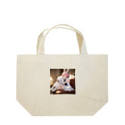 フウマショプのうさぎと犬のハグ Lunch Tote Bag