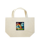 Everyday Elegance Goodsのブロックサッカー２ Lunch Tote Bag