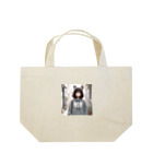 SaltyCookie Design Worksの猫パーカーの女の子(7) Lunch Tote Bag