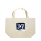 katohkouchiの星空の舞、夜を守る猫 Lunch Tote Bag