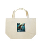 AQUAMETAVERSEの人魚姫と王子の微笑み アメジスト 2846 Lunch Tote Bag