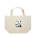 そうえんショップのモノクロームハシビロコウ Lunch Tote Bag