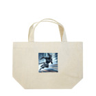lonely_wolfの閃光を切り裂くチーター・ブレード Lunch Tote Bag