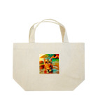 123_maのかわいい猫のイラストグッズ Lunch Tote Bag