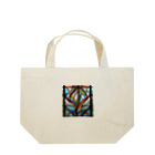 ganeshaの抽象パターンステンドグラス Lunch Tote Bag