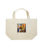 AQUAMETAVERSEの犬のぼくが画家だよ何か？ アメジスト 2046 Lunch Tote Bag