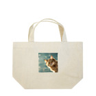ronstr_のちらりキャット Lunch Tote Bag