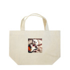 Yuji_Koroのストラトと白い子猫 ランチトートバッグ