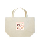 blueショップのかわいい子猫たちに見つめられて Lunch Tote Bag