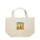 ほっこり絵音舎の⏳✨ 新発売！『時間旅行の冒険』グッズコレクション 🌍🦖 #歴史教育 #子ども向けグッズ Lunch Tote Bag