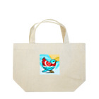 bugisショップの煌めくトロピカルバード🐦️ Lunch Tote Bag