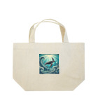 海の幸のウミガメと水流 Lunch Tote Bag