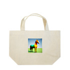 REIZAのカラフルにたたずむ馬 Lunch Tote Bag