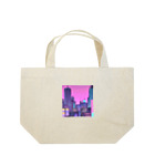 LEONのネオンな街並み Lunch Tote Bag