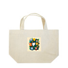 itacyoko(AIイラスト屋)の動物の楽園 Lunch Tote Bag