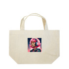 B_possibleのピンク髪の少女 リアルVer. Lunch Tote Bag