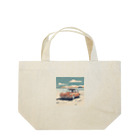 yuki_kmの波の音とともに走る、究極のビーチカー Lunch Tote Bag