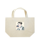 etwoshopの和美さん写真を撮る Lunch Tote Bag