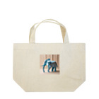 Hamatsukiの象（折り紙風アート） ランチトートバッグ